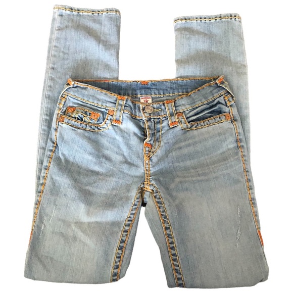 TRUE RELIGION Slim Straight let-out Hem Super T Jeans - Picture 6 of 16